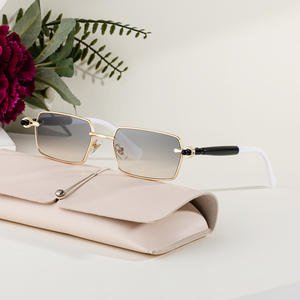 Lunettes de soleil carrées Cy-Gz1502 unisexe, monture plastique et métal, protection UV400, style conduite en extérieur - Product Image 1