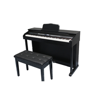 Piano numérique 88 touches en plastique, directement de l'usine, pour scène et arcade, haute qualité, avec pédale de sustain USB/MIDI, design compact