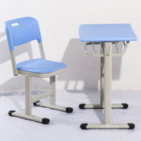 Nouveau design mobilier scolaire table d'étude durable pour enfants salle de classe étudiant bureau unique et chaise