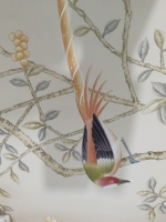 Papier peint chinoiserie peint à la main, motif de fleurs de magnolia, oiseaux colorés, pour la décoration intérieure de la maison, du salon, de la villa, de l'hôtel