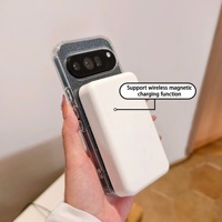 Coques de téléphone uniques semi-transparentes à paillettes étoilées pour Google Pixel 10 10A 9 ProXL 9 8 a Pro, coque magnétique sans fil antichoc