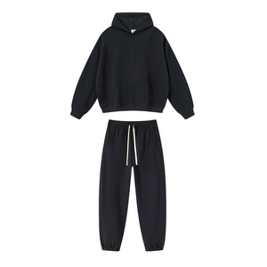 100% Cotton Fleece <strong>Pullover</strong> 430Gsm Oversized Hoodie Custom logo Blank Unisex Suit Heavyweight High Quality Hoodies for <strong>Men</strong> - Product Image 3