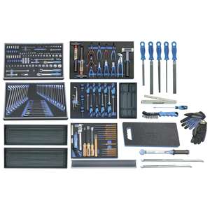 Gedore S 2005โมดูล5X พื้นฐานการจัดประเภทเครื่องมือพื้นฐานหลวม198ชิ้น - Product Image 1