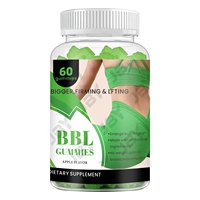 JBY Gummies BBL personnalisées avec logo, à base de maca et de gingembre, pour l'augmentation et le rehaussement des fesses et des hanches