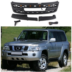 Accesorios Exteriores para Automóviles Todoterreno, Parrilla Delantera Negra ABS, Parrilla LED para Automóvil, Compatible con PATROL Y61 2005-2020 - Product Image 6