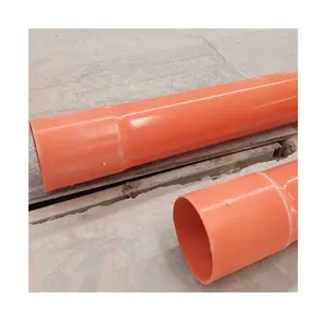 Nhà máy bán Orange cứng nhắc PVC ống nhựa điện Ống dẫn ống