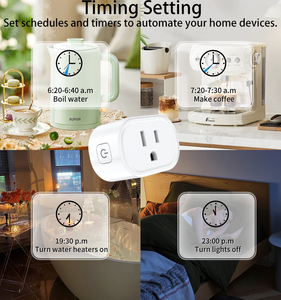 Enchufe inteligente Wifi de EE. UU., Monitor de toma de corriente, Mini enchufe inteligente con medición de potencia, enchufe inteligente Tuya WiFi <span class=keywords><strong>para</strong></span> <span class=keywords><strong>Alexa</strong></span> Google Home - Product Image 3