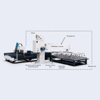 Machine de découpe laser à fibre économique KAISE 4kW SF3015N, découpeuse de tôle CNC, zone de travail 3050x1530mm, garantie 1 an