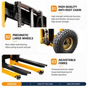 Nueva Minicargadora Hidráulica Portátil Plegable, Capacidad de Carga de 200 kg, Ruedas de Goma, Todoterreno, Ligera - Product Image 5
