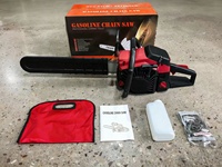 Tronçonneuse à Chaîne en Acier 60CC avec Guide-Chaîne 20-22" 2.8KW, Machine de Découpe de Bois Essence pour Usage Domestique et Agricole