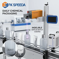 Máquina de Marcado Láser UV Voladora FK SPEEDA UV5030 de 3W 5W 10W para Botellas de Plástico y Vidrio, Empaquetado de Alta Velocidad 200m/min
