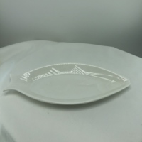 Assiette de service en mélamine en forme de sapin de Noël, écologique, blanche, incassable, vaisselle pour hôtel, restauration, fête