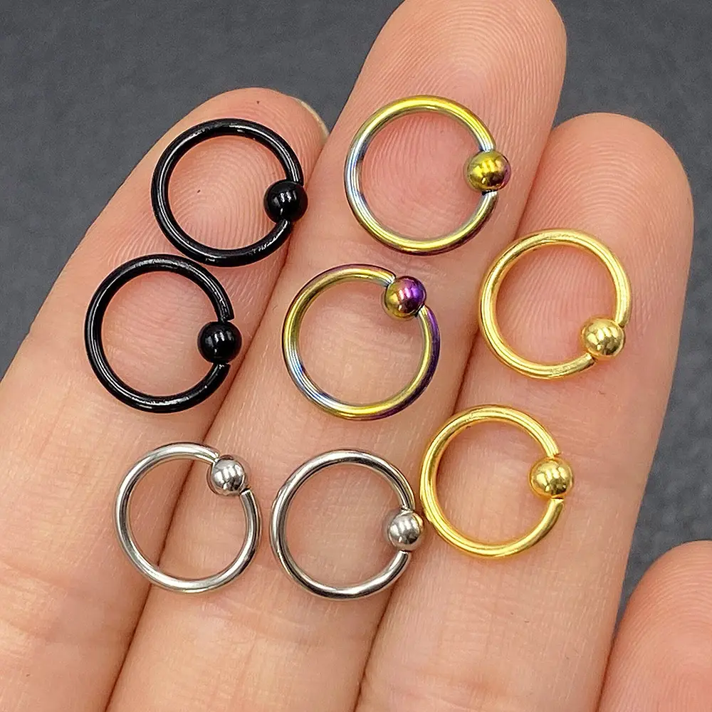 stainless steel nose 4 set eyebrow ring puncture jewelry body wholesale