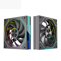 Ventilateur de châssis ARGB Prism 9Pro 5V3 Needle, synchronisation Shenguang, 12 cm, silencieux, PWM, lampe à miroir infini