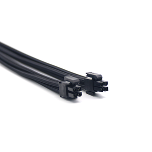 Cabo de extensão de cabo macho para fêmea psu, kit de extensão de cabo 16awg 30cm para computador cabo de fonte de alimentação preto - Product Image 3