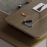Mobilier de bureau moderne Table de bureau de luxe en MDF Designs Boss CEO Executive Desk