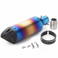 Pot d'échappement universel en acier inoxydable 600cc 300cc pour moto, silencieux sport modifié pour moto de rue