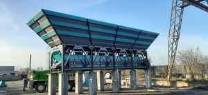 Centrale à béton prête à l'emploi automatique 60 m³/h, machine de malaxage fixe avec boîte de vitesses, roulement, moteur de pompe, moteur et PLC - Product Image 5