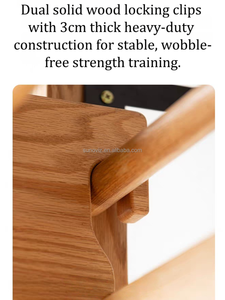 Barras de Pared Portátiles de Madera Maciza, Equipo de Gimnasio en Casa que Ahorra Espacio, Multifuncional para Terapia Física, Escalera Sueca F - Product Image 4