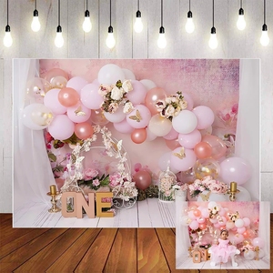 Fondo Fotográfico para Cumpleaños, Primer Baby Shower, Pastel, <span class=keywords><strong>Foto</strong></span> de Bebé Recién Nacido, Diseño Interior Rosa, <span class=keywords><strong>Estudio</strong></span> Fotográfico - Product Image 5