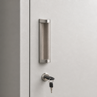 Casier en acier à une porte, armoire métallique verrouillable pour le rangement des vêtements du personnel