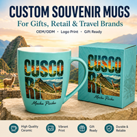 Taza de Café de Cerámica de Porcelana Fina con Diseño Gráfico Personalizado de Perú, Cusco, Machu Picchu, Patrimonio Inca, a Prueba de Fugas, con Logotipo Personalizado Explorer