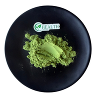 Poudre de jus d'herbe de blé en vrac, lyophilisée, soluble dans l'eau, naturelle, verte, pour smoothies et boissons vertes, vente en gros