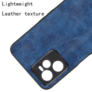 Coque en cuir de vachette légère motif PU coque arrière de téléphone de protection pour Oppo Realme <span class=keywords><strong>C35</strong></span> coque arrière en cuir coque - Product Image 5
