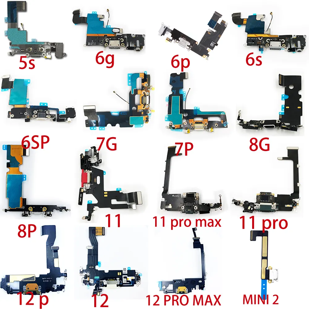 For iphone All Mobile phone Charging Flex Cable Dock Connector High grade factory price Charger Board Port