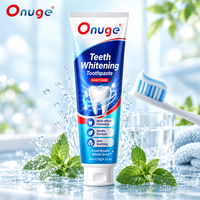 Dentifrice blanchissant professionnel Onuge, formule douce sans sensation d'acide, 120g, saveur menthe poivrée, longue durée, fabricant