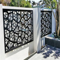 Panneau mural décoratif de jardin privé, panneau métallique, clôture, treillis, modèles en aluminium, clôture découpée au Laser