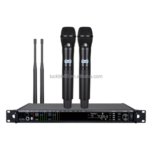 Système de microphone sans fil à double canal AD4D-3 B58/KSM8/KSM9/KSM11 Pile AA Connecteur XLR Technologie UHF PLL Professionnel - Product Image 4