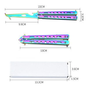 Haute résistance 3 en 1 pliable en acier inoxydable brise-vitre métal <span class=keywords><strong>papillon</strong></span> couteaux couteau formateur <span class=keywords><strong>ouvre</strong></span>-bouteille - Product Image 2