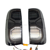 Luces Traseras LED con Luz Fluida de Encendido, Señal de Giro Secuencial, DRL y Luz de Freno para Toyota Hilux Vigo, Conjunto de Lámparas Traseras