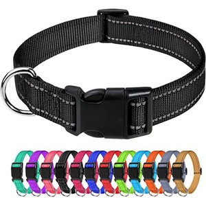 Custom Reflective Durable Natural Fabric Eco Friendly Pet Collar Heavy Duty Hemp <b>Dog</b> Collar for Small <b>Dogs</b> Medium and Large - Product Image 2