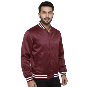 Custom logo <b>Baseball</b> Varsity <b>Jacket</b> Plain Wholesale Blank Varsity <b>Jacket</b> <b>for</b> <b>Men</b> Button Closure Winter <b>Jacket</b> - Product Image 1