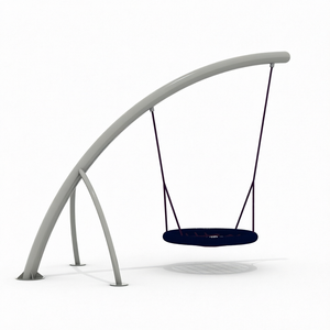 Balançoire ronde pour tout-petits, balançoire à bascule d'extérieur, arche de balançoire, structure en métal, ensemble de jeux de jardin pour enfants - Product Image 1