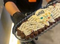 Feuilles de transfert de chaleur personnalisées pour chocolat, feuilles de sucre comestibles à séchage rapide pour gâteaux, 25 feuilles/sac, format A4, pour décoration