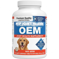 Complément alimentaire pour la santé des articulations, glucosamine pour chiens, plus chondroïtine MSM, soutien des articulations de la hanche, comprimés à mâcher longue durée pour toutes les races
