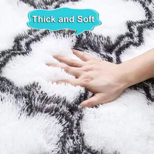 Tapis d'intérieur doux personnalisés pour salon, tapis de luxe, tapis en <span class=keywords><strong>fourrure</strong></span> synthétique moelleux et duveteux - Product Image 2