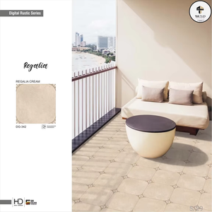 Carreaux de sol en porcelaine série Terrazzo, antibactériens, résistants à l'usure, isolants thermiquement, pour extérieur, villa, salle à manger, supermarché - Product Image 6