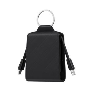 Chargeur portable avec logo personnalisé, 5W, 2000mAh, mini batterie externe avec câbles intégrés, petite batterie externe d'urgence - Product Image 6