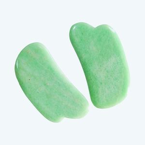 Natural <b>Jade</b> Stone Gua Sha Face Massager Set Anti Wrinkle <b>Jade</b> Guasha Tool Green Nephrite - Product Image 4