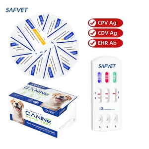 수의사 CPV CDV EHR 테스트 드 파보 에를리히 디스템퍼 파보 바이러스 모킬로 Ag 에를리차스 Ag 에브 콤보 급속 테스트 키트 - Product Image 3