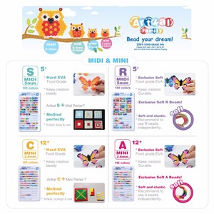 En gros Coloré Bricolage <span class=keywords><strong>Midi</strong></span> <span class=keywords><strong>Hama</strong></span> Perler <span class=keywords><strong>Perles</strong></span> 5mm pour les Cadeaux De Noël - Product Image 5