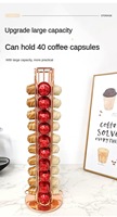 Support rotatif pour dosettes de café Nespresso Original, 40 emplacements - Organisateur en fer pour la pause-café et la maison
