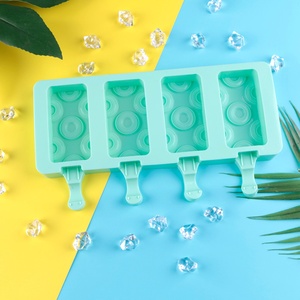 Molde de Silicona Rectangular TangChu con Patrón de Círculos para Helados Artesanales y Snacks Saludables - Product Image 2