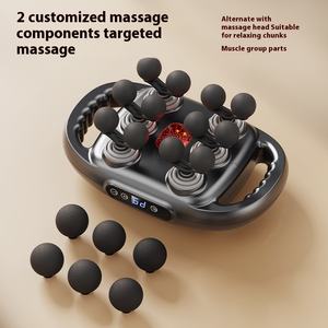 Masajeador de relajación muscular multifuncional inalámbrico de 12 cabezas para hombres y mujeres, Facia especial, pistola corporal, membrana para el cuello, características de calor - Product Image 3