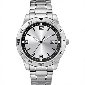 Reloj de Pulsera de Cuarzo para <span class=keywords><strong>Hombre</strong></span> de 42 mm, Correa de Acero Inoxidable Extensible, Visualización de la Hora para Uso Diario y de Negocios, ODM OEM - Product Image 4