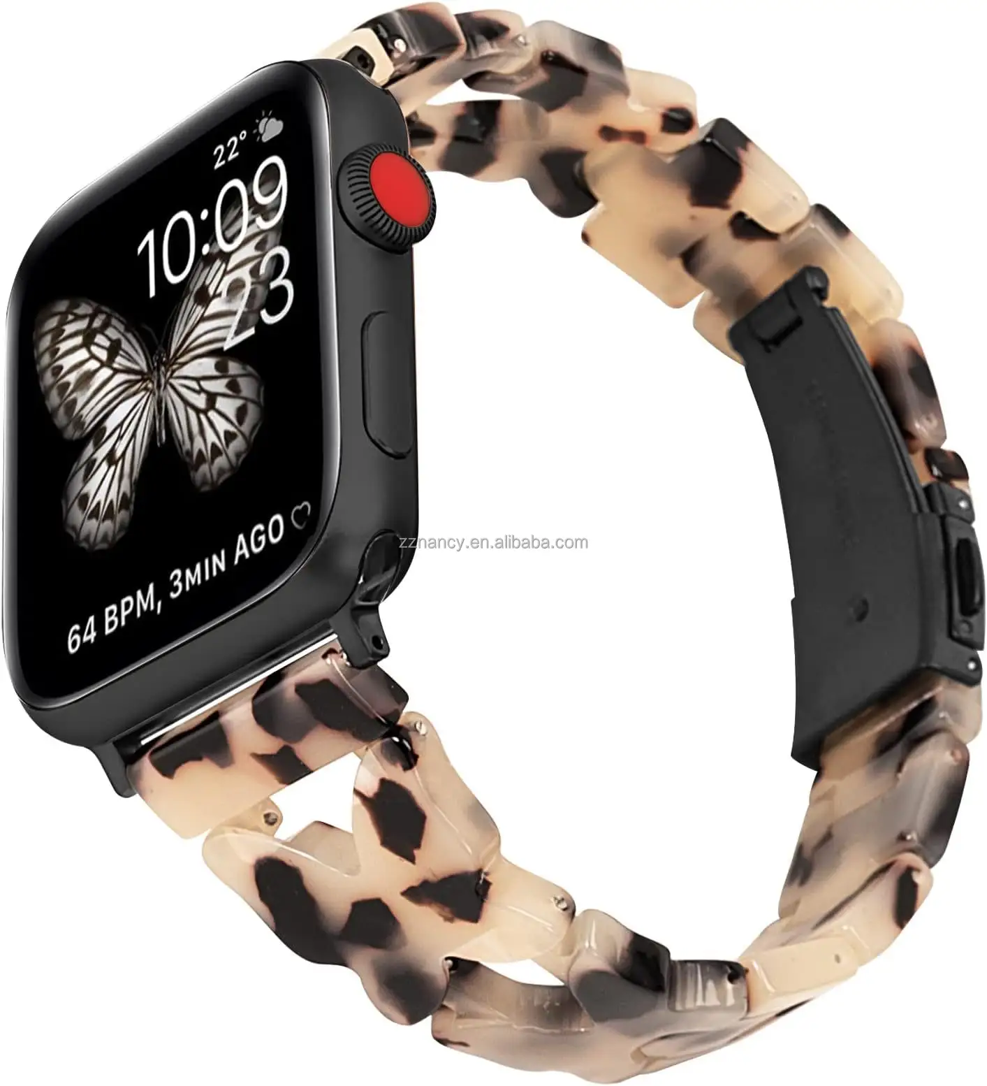 Gelang jam tangan pintar modis baru Kit modifikasi cocok untuk tali jam tangan Apple gelang rantai Resin iWatch Ultra 2 Seri 9 8 7
